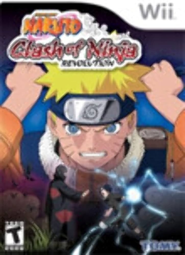 Naruto Clash Of Ninja Revolution Wii game, action-packed fighting genre for anime fans, vibrant graphics