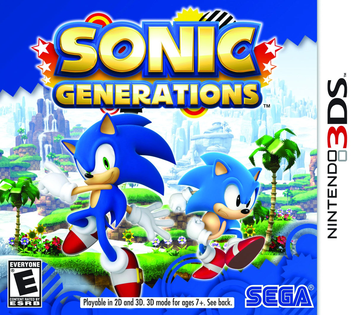Sonic Generations 3DS game, vibrant action-packed adventure, family-friendly platformer for Nintendo enthusiasts