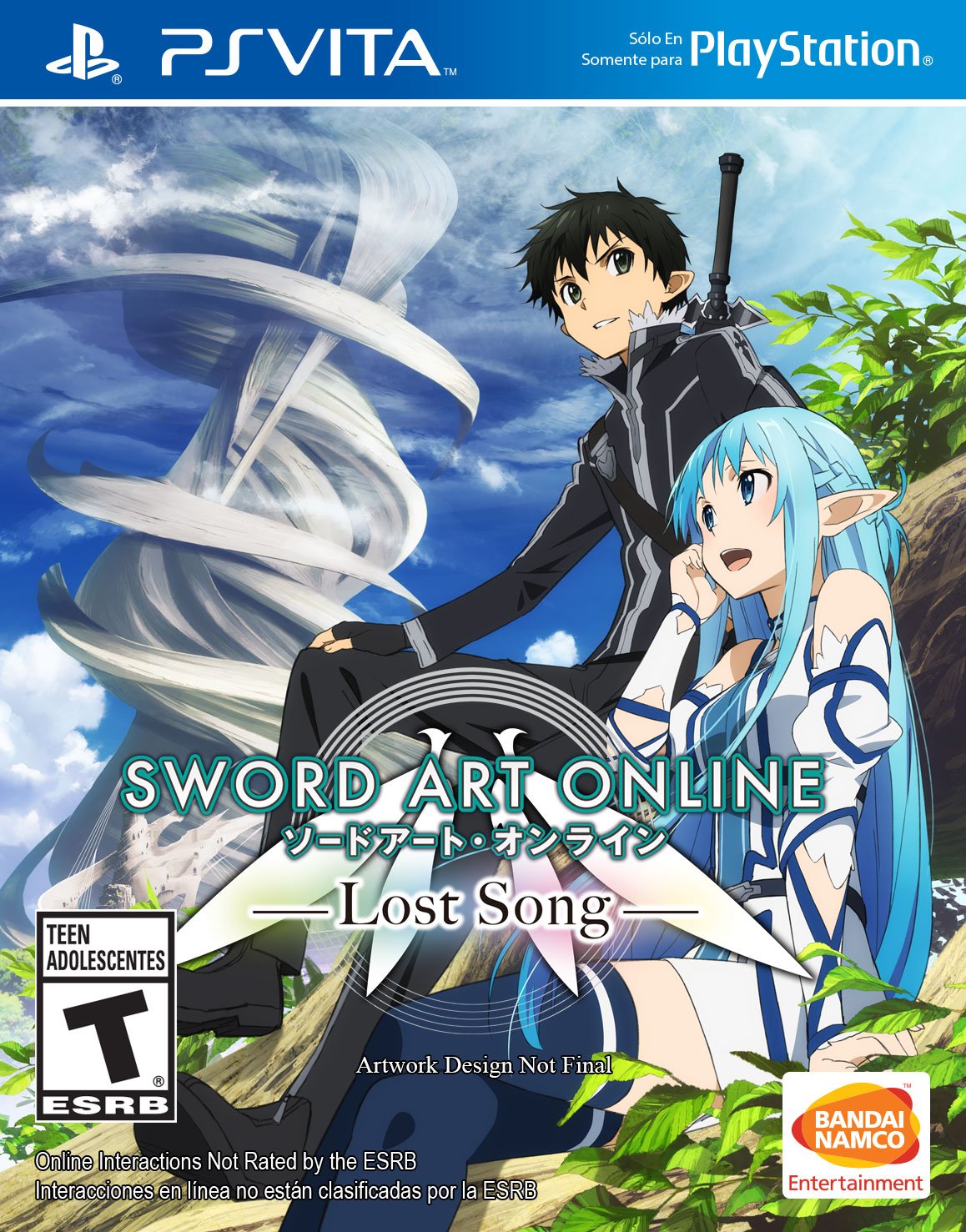 Sword Art Online Lost Song PS Vita game, action-packed RPG for anime fans, vivid graphics, multiplayer mode