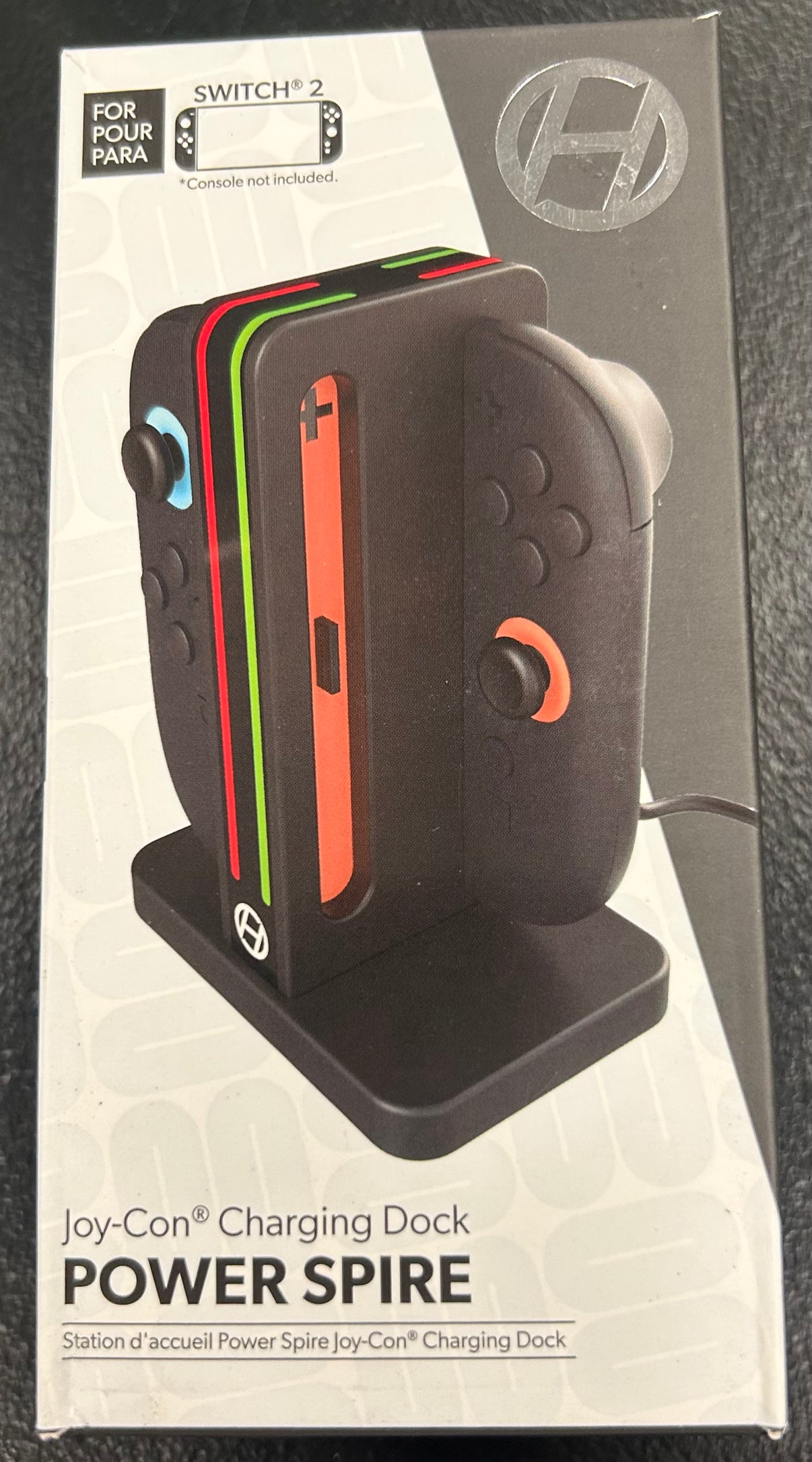 Power Spire Joycon Charger for Nintendo Switch 2 – new, compact USB-C charging dock with LED indicators.
