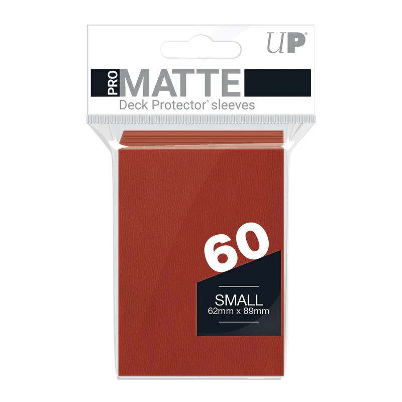 Ultra-Pro Pro Matte Sleeves 60ct Small Size, durable card protectors in black for gaming enthusiasts