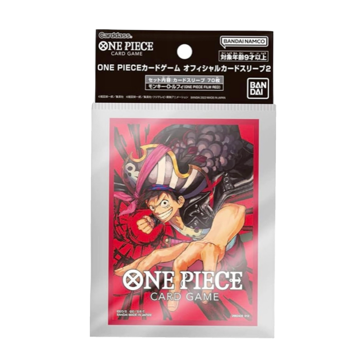 One Piece card sleeves 70ct, durable plastic, anime-themed deck protector, vibrant colors