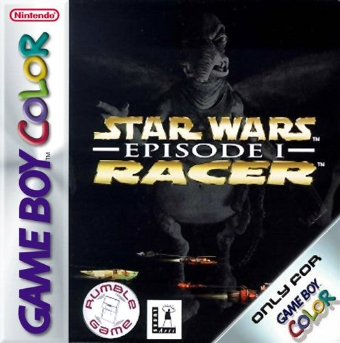 Vintage Star Wars Episode 1 Racer GBC game cartridge, collectible 1999 edition, mint condition