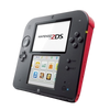 Buy used Nintendo 2DS Console in red and white, refurbished handheld gaming system with pre-installed games