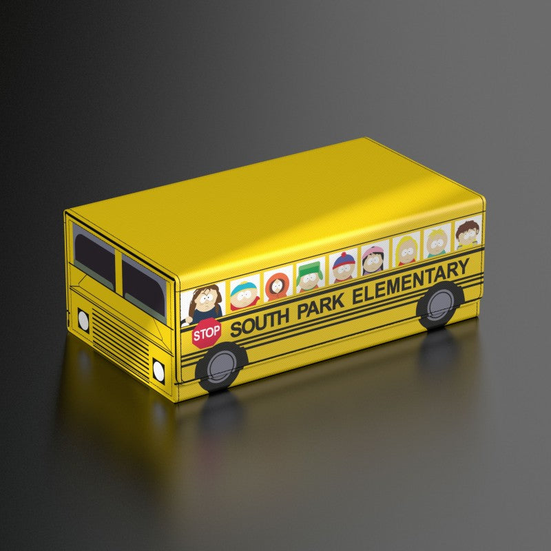 Yellow Squaroes Southpark School Bus Storage Case, durable plastic, compact size for kids' toys and accessories