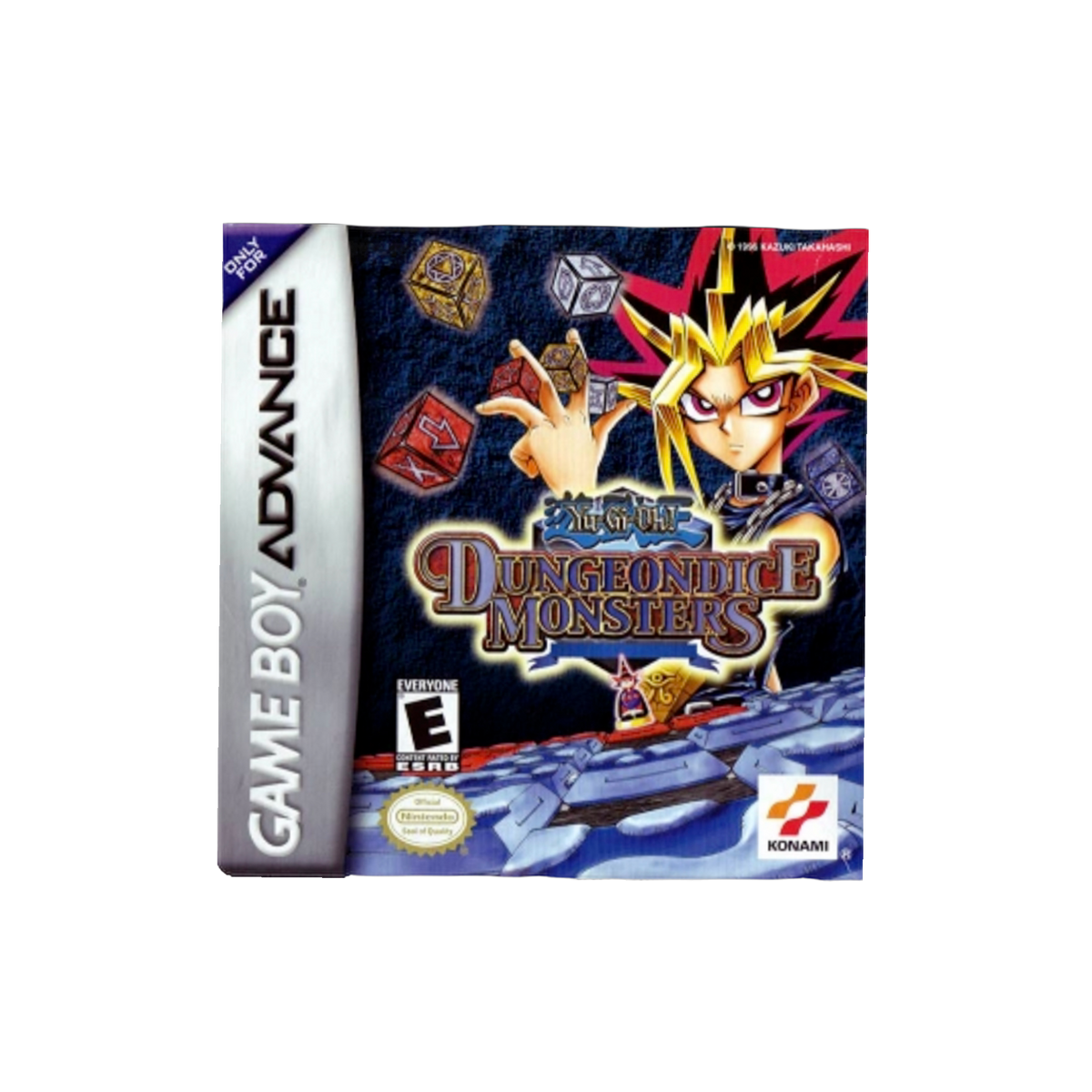 Dungeon Dice Monsters GBA game cartridge, vintage strategy board game, collectible item