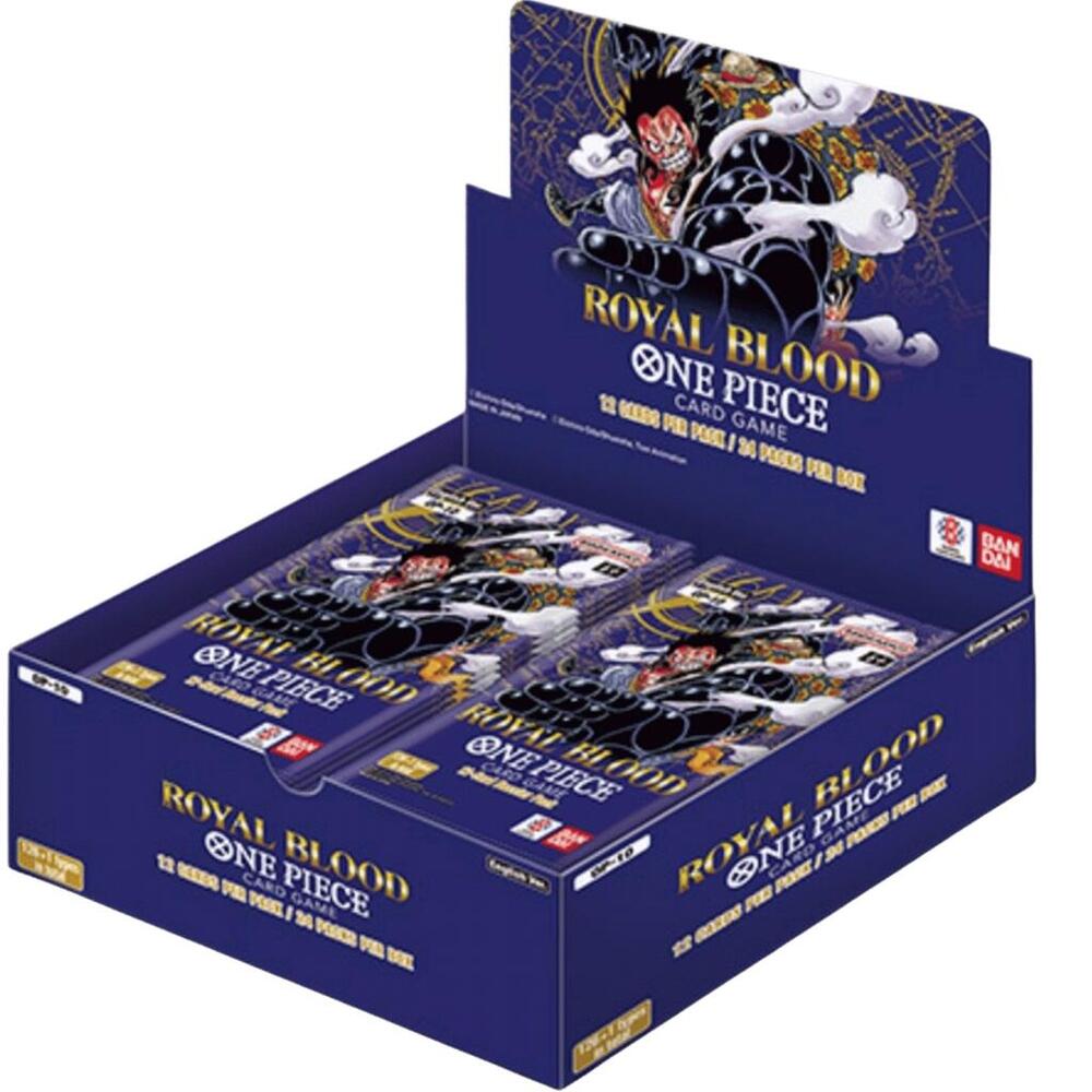 One Piece Royal Blood Booster Box, new collectible card game pack, vibrant artwork, limited edition