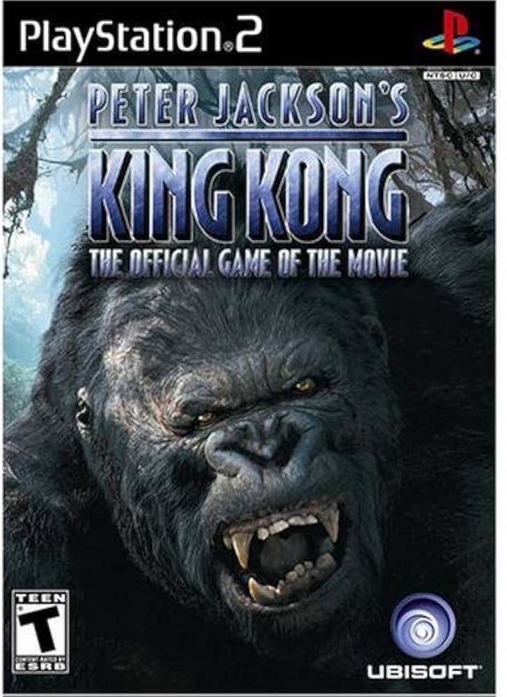 Peter Jackson's King Kong PS2 game - action-adventure movie tie-in, immersive action, classic PS2 title.