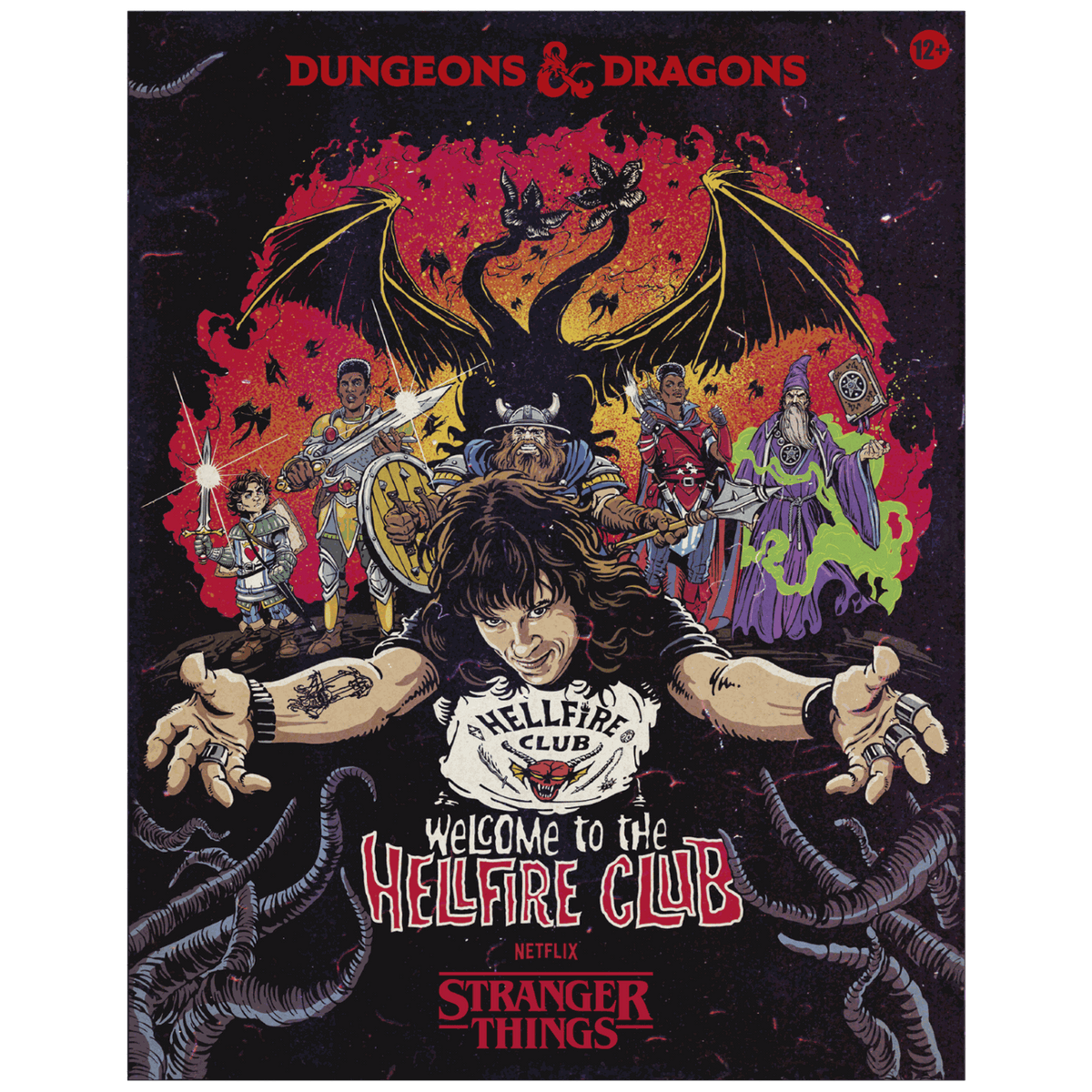 D&D Stranger Things Welcome To HellFire Edition board game, limited collector's item, fantasy adventure theme