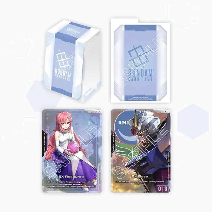 Gundam Card Game Official Deck Box in vibrant red with durable plastic construction for collectors and players