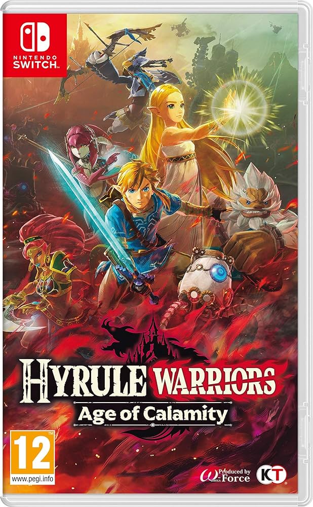 Hyrule Warriors: Age of Calamity for Switch - epic Zelda action, fast-paced battles, huge fan-favorite universe.
