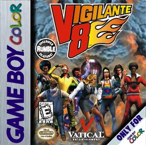 Retro Vigilante 8 | GBC game cartridge, classic 90s combat racing for Game Boy Color, collectible edition