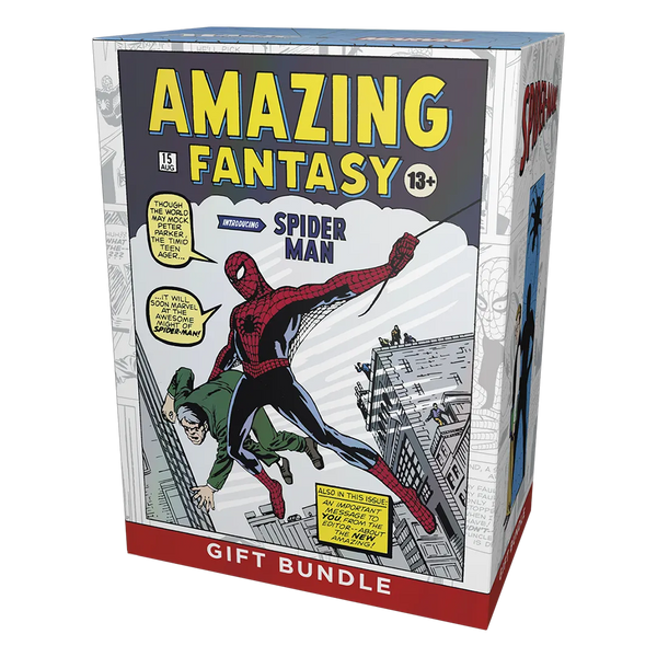 Spiderman Gift Bundle New with action figure, themed backpack, and red & blue t-shirt for kids, perfect birthday present