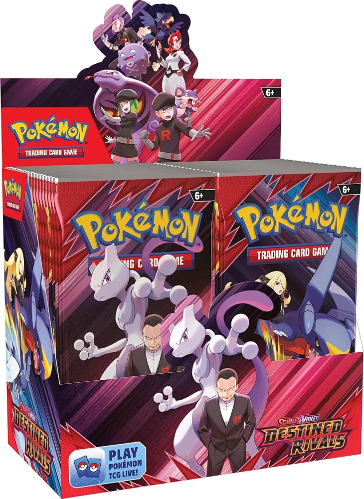 Buy new Destined Rivals Booster Box Pokemon, featuring rare cards, for collectors and gamers, sealed package