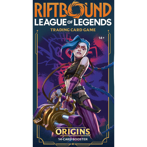 New Origins Booster Pack Riftbound, sealed collectible card game pack, vibrant artwork, for collectors and gamers