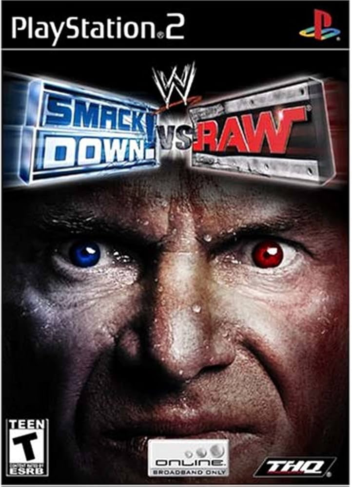 WWE SmackDown vs. RAW PS2 – classic wrestling video game for PlayStation 2 with arcade-style action.
