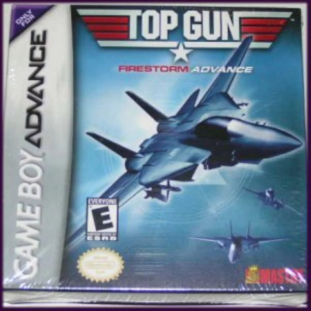 Top Gun Firestorm Advance - GBA cartridge for Nintendo Game Boy Advance; retro action shooter, handheld classic.