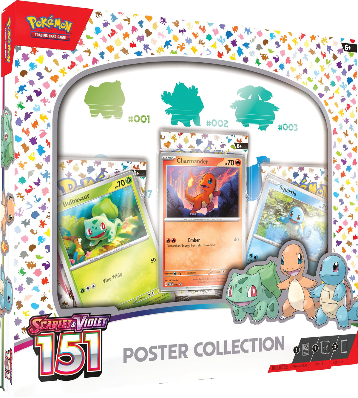 New 151 Poster Collection featuring vibrant Pokemon characters, high-quality print, perfect for game room decor