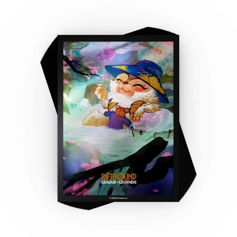 Official Riftbound Sleeves 100ct: clear card sleeves with durable, acid-free protection for trading cards.