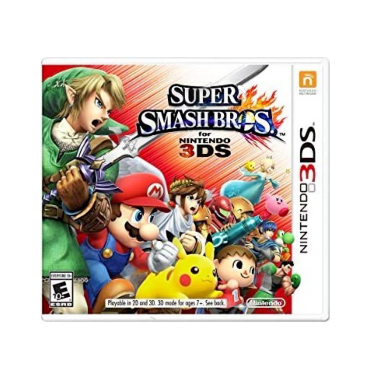 Super Smash Bros. 3DS game cartridge, action-packed multiplayer fighting experience for Nintendo handheld console
