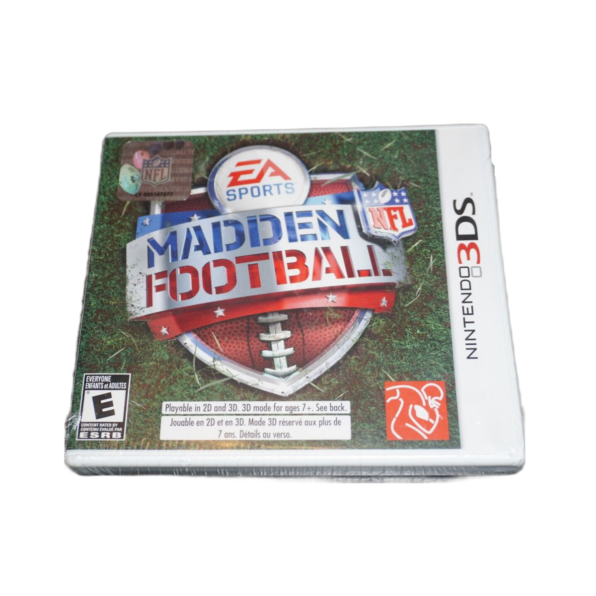 Madden Football 3DS video game, latest edition with realistic graphics and updated team rosters, perfect for sports gaming...