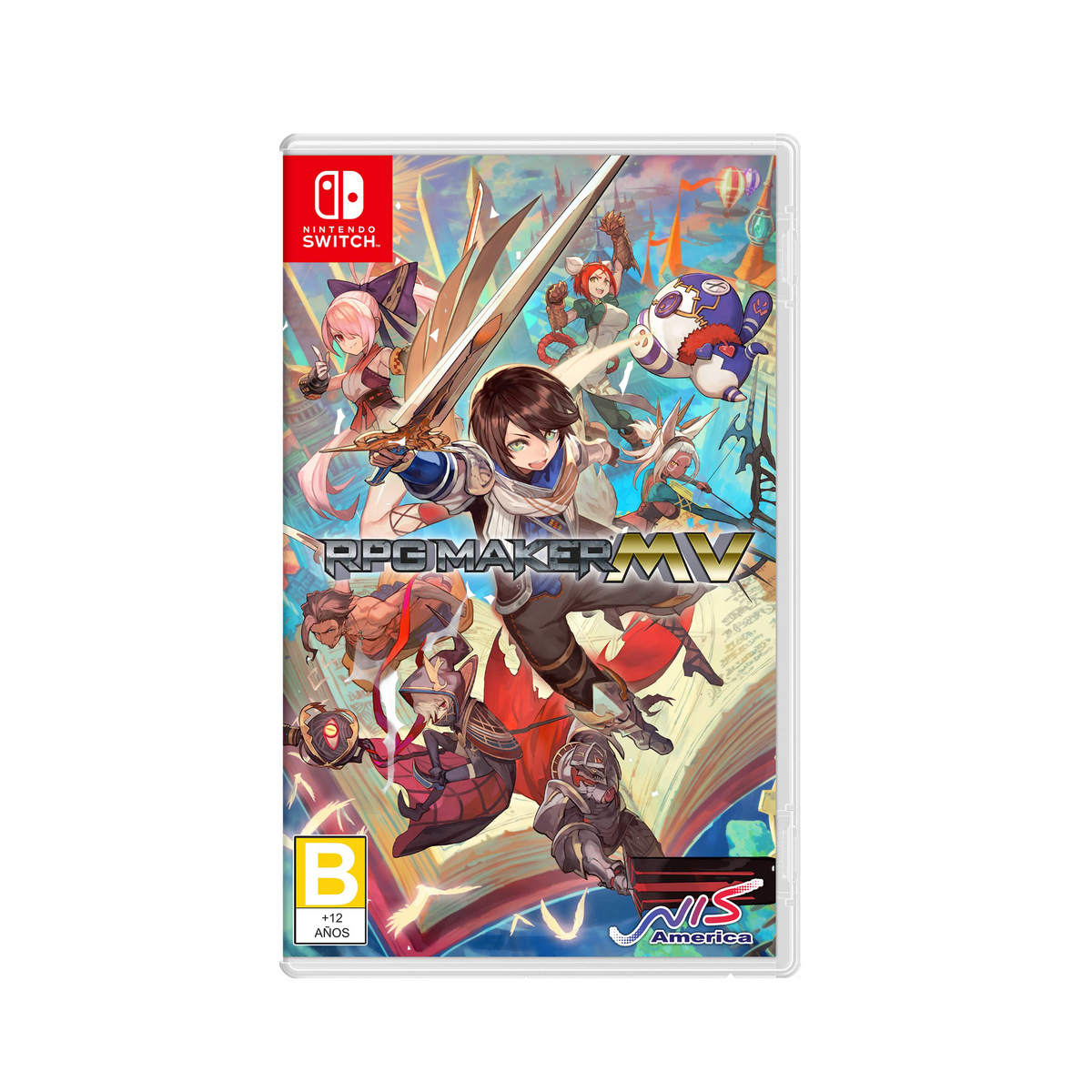 RPG Maker MV for Switch, create-your-own-game software, digital download version, fantasy and adventure genre