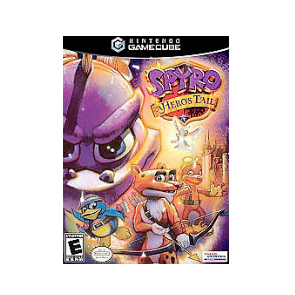 Spyro A Hero’s Tail Gamecube, vibrant 3D platform adventure game, family-friendly, collectible condition